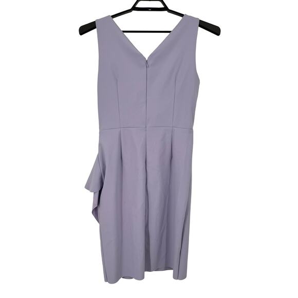 Alex Evenings short ruched sheath faux wrap dress light purple size 12 - Picture 5 of 5